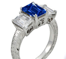 Sapphire and Diamond Ring