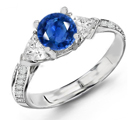 Sapphire Diamond Ring