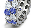 the blue stone makes many types of rings - classic, vintage, exotic and modern