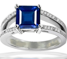 Sapphire Diamond Ring