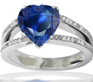 Sapphire Diamond Ring