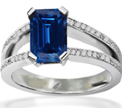 Sapphire Diamond Ring