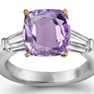 Fine Purple Sapphire Diamond Rings