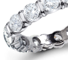 a large varying assortment in rings of all diamonds