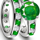 Mozambique Emerald Ring with Diamonds