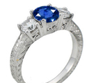 Sapphire and Diamond Ring