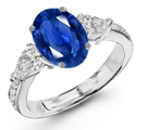 Sapphire and Diamond Ring