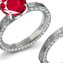 Ruby Rings with Diamonds