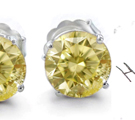 diamond pendant earrings