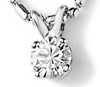 Diamond Solitaire Pendants Diamond Solitaire Pendants