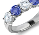 In a price per carat comparison, generally sapphires cost less than diamonds