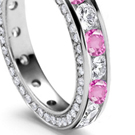 Pink Sapphire Diamond Rings Reviews