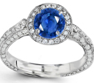 Sapphire and Diamond Ring