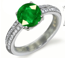 patterns of emerald signet rings