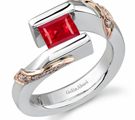 Free Shipping on Ruby Ring with Diamonds