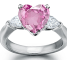 Fine Pink Sapphire Diamond Rings for less