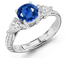 Sapphire Diamond Ring