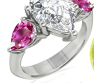Fine Pink Sapphire Diamond Rings