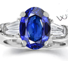 HEAVY JUMBO 18K WHITE GOLD 18.70CTW DIAMOND/BLUE SAPPHIRE FLOWER COCKTAIL
RING 