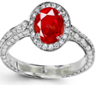 Photos and description of ruby
diamond ring true to size. Excellentservice. Danny September 15, 2010.