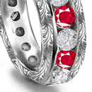 Ruby Diamond Rings, Diamond Ruby Rings, Ruby Diamond Anniversary Bands, Burma Ruby, Thai Ruby, Vietnam Ruby