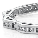 Contemporary marquise-cuts have a hexagon-shaped table, thirty-two trapezoid and triangular facets on the crown