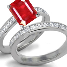 Rose Eternal Ruby and Diamond Ring in Ring Size 6.75