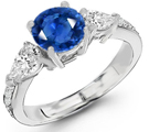 Sapphire Diamond Ring