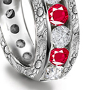 The Classic Setting has six prongs holding a round brilliant above a slender band