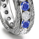 copies of ruby sapphire rings