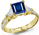 Sapphire Diamond Ring