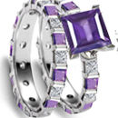 Purple Sapphire Diamond Rings Online Jewelry Store