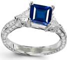 Sapphire and Diamond Ring