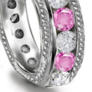 Pink Sapphire Diamond Rings Reviews