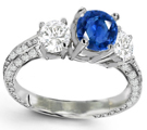 Sapphire and Diamond Ring