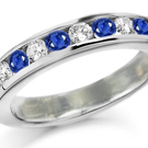 In a price per carat comparison, generally sapphires cost less than diamonds