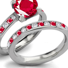 Burma Ruby Ring with Diamonds