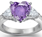 Purple Sapphire Diamond Rings Online Jewelry Store