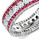 eternity rings are symbols of love, commitment, romance and eternity