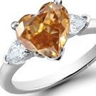 A yellow and white diamond ring by Sparkle N Dazzle Co.