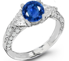 Sapphire and Diamond Ring