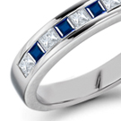 In a price per carat comparison, generally sapphires cost less than diamonds