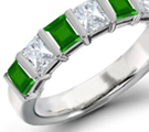 emerald anniversary rings