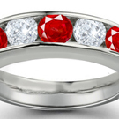 5-Stone Ring with nearly 2 � carats