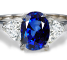 Vintage Diamond Sapphire Ring