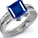 Sapphire Rings with Diamonds