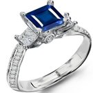 Sapphire and Diamond Ring