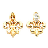 Fleur-de-lis Earring Mounting 