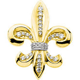 Fleur-de-lis Brooch Mounting