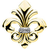 Fleur-de-lis Brooch Mounting